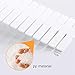ShineMe Drawer Divider Sock Storage DIY Plastic Drawer Dividers Household Storage Thickening Housing Spacer Sub-Grid Finishing Shelves for Home Tidy Closet Stationary Makeup Socks Organizer (16pcs)