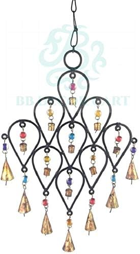 BB DECOR CART Iron Wind Chime (Black)