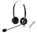 Audicom H201GXPC Binaural Call Center Headphone Headset with Mic for Yealink SIP-T19P T20P T21P T22P T26P T28P T32G T41P T38G T42G T46G T48G and Huawei ET325 ET525 Telephone IP Phones