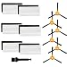 Replacement Parts Fit for EcoVacs DEEBOT N79S DEEBOT N79 DEEBOT 500 DEEBOT N79W Robotic Vacuums Accessories - Filters+ Side Brushes PACK OF 1 WITH 18 pieces set primary