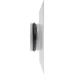 White Duct Connector Flange - 4 Inch Ducting
