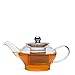 Teabox Neo Teapot (Borosilicate glass teapot, Stainless Steel Infuser, 16 fl oz)