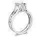 14k Yellow OR White Gold SOLID Princess Square Engagement Ring & Wedding Band Set