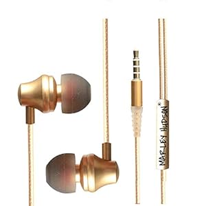 Marley Hudson Metal Super Bass Wired Sports, Running, Gym, in Ear Earphones, Headsets, Hands-Free with Mic and Remote…