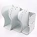 Aeehfeng Decorative Metal Bookends - Heavy Duty & Adjustable Modern Design with Non-Skid Base