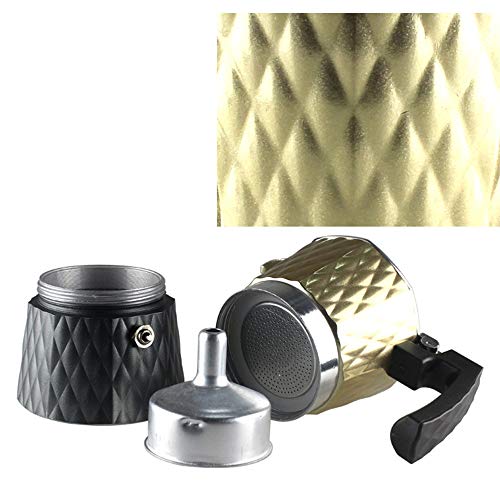 Zjcpow Espressokocher Moka Pot Stovetop Espressomaschine Home Use Mokka Kaffeekanne Klassische Aluminium… – Bild 5