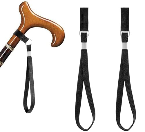 DreamAug 2-Pack Walking Stick Wrist Straps – Adjustable Cane and Crutch Strap Leash for Seniors, Rehab, and Mobility Aid Use – Universal Fit for Canes, Crutches, Walkers