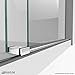 DreamLine Enigma-X 34 1/2 in. D x 48 3/8 in. W x 76 in. H Fully Frameless Sliding Shower Enclosure in Brushed Stainless Steel, SHEN-6134480-07