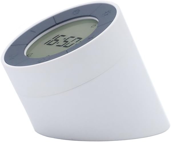 LED Alarm Clock, Jayol Digital Alarm Clock with LED Light, Rechargeable Alarm Clocks Light, Stylish Bedside Lamp with Dual Alarm, Simple Operation Clocks for Bedroom,Office Kitchen