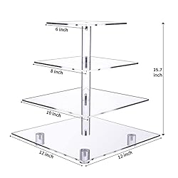 Cupcake Stand, 4 Tier Cupcake Stand for 50