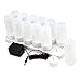 HERO-LED CD-RC-12ST-A Rechargeable LED Electric Candles, Flameless Flickering Tea Lights, Set of 12, Amber Color
