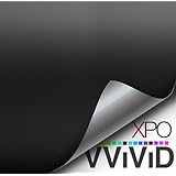 Black Matte Car Wrap Vinyl Roll with Air Release 3MIL-VViViD8 (1.5FT X 5FT)