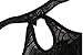SeClovers Women Sexy Lace Cupless Lingerie Set with G-String Babydoll Black One size
