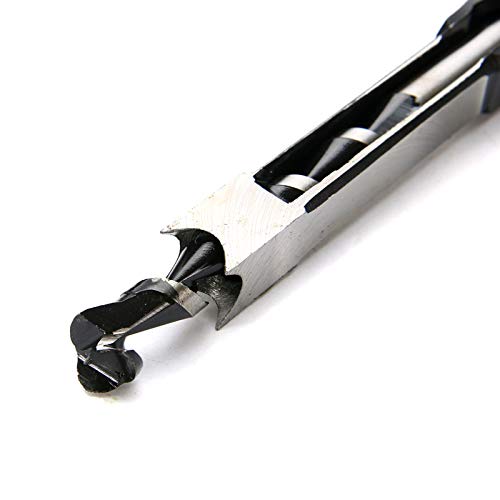 4pc HSS Woodworking Square Hole Drill Bit Mortising Chisel Set Mortiser Drill Bit for DIY Woodworking Tools HRC 48~50 - Thumbnail 2