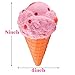 WATINC 3PCS Kawaii Food Squeeze Toys, Slow Rising Hamburger and Ice Cream Squeeze Toys for Kids Party Favors, Birthday Gifts, Cream Scented Stress Relief Toys