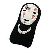 CHOCOCASE iPhone 5/5s/SE Case No Face Spirited Away Soft Flexible Silicone Covers Black Back Skins 3D Cartoon Animation Fun Cute Lovely Gift for Kids Teen Girls Women Easy To Install