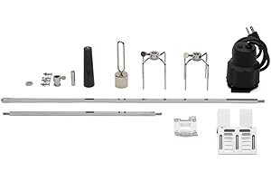 GrillSpot – Heavy Duty Rotisserie Kit for Gas Grills | Universal Fit | Premium Stainless-Steel Forks & Adjustable Spit Rod