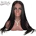 Straight 9A 13x6 Lace Front Human Hair Wigs With Baby Hair For Black Women Deep Parting Remy Hair Glueless Lace Front Wig Pre Plucked With 14 Inch (172g)