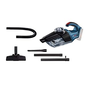 Bosch Professional 18V System Accuhandstofzuiger GAS 18V-1 (Zonder Accu’s en Lader, met Afzuigbuis, Zuigmond voor…