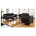Alera RL21LS10B Reception Lounge Furniture, 3-Cushion Sofa, 77w X 31-1/2d X 32h, Black