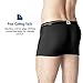 Lapasa Men's Pouch Trunk Micro Modal Low Rise Boxer Brief (Pack of 4 pcs) Light Black S