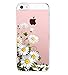 iPhone 5/5s/SE Case TPU Silicone Rubber Cute Anti-Scratch Slim Ultra Protective Clear Shock-Absorption Bumper Soft Amusing Design for Apple i Phone5 Cover (Color7, iPhone 5/5s/SE)