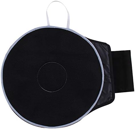 Youngshion 15.7 Inch Removable Rotating Car Seat Cushion Anti-Slip Mobility Aid Swivel Chair for Pregnant Woman Seniors Elderly Kids (Mesh Edition - Black)