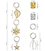 YHmall 160 Piesces Hair Jewelry Rings Decorations Pendants, Hair Braid Rings Dreadlocks Metal Hair Cuffs Hair Braids and Beads for Hair Accessory£¬Braid Jewelry£¬Braid Clips