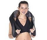 Shiatsu Back Massager - Shiatsu Neck Massager - Foot Massager - Kneading Massage Pillow w/ Heat (Black) (Health and Beauty)