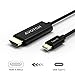 USB C to HDMI Cable,AVOTCH USB 3.1 Type C to HDMI Cable Thunderbolt 3 Compatible 4K 6FT with Aluminium Case for 2016 MacBook Pro, 2015 MacBook
