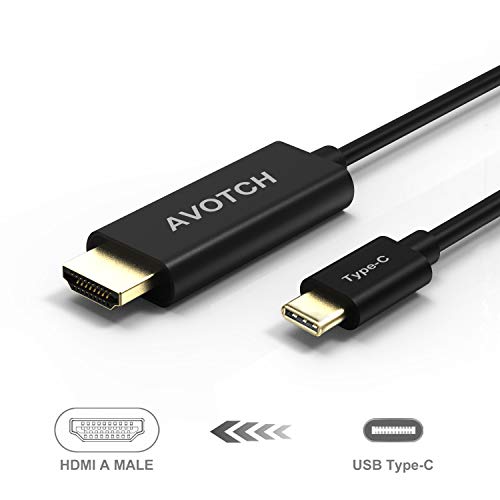 USB C to HDMI Cable,AVOTCH USB 3.1 Type C to HDMI Cable Thunderbolt 3 Compatible 4K 6FT with Aluminium Case for 2016 MacBook Pro, 2015 MacBook USB C to HDMI Cable,AVOTCH USB 3.1 Type C to HDMI Cable Thunderbolt 3 Compatible 4K 6FT with Aluminium Case for 2016 MacBook Pro, 2015 MacBook