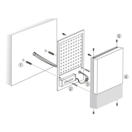 Klighten 2 Pieces 24W LED Wall Lamp Outdoor/Indoor, IP65 White Wall Sconce, Modern Aluminium Wall Light for Gardens, Hallways, Terraces, 1500 Lumen, Warm White 2700K-3000K