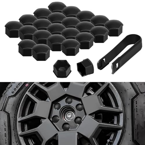 Photo 1 of 24PCS Wheel Lug Nut Cover Caps for Cybertruck Tesla Model Y Model 3 Wheel Screw Cover Caps 21MM Inter Nut Cover Caps Tesla Accessories, Matte Black