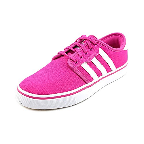 Adidas Seeley J Youth Girls Size 5 Pink Canvas Skate Shoes UK 4.5