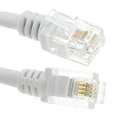 kenable ADSL 2+ High Speed Broadband Modem Cable RJ11 to RJ11 3m (~10 feet) WHITE