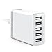 ZILU 40w 5-Port USB Charging Station - White