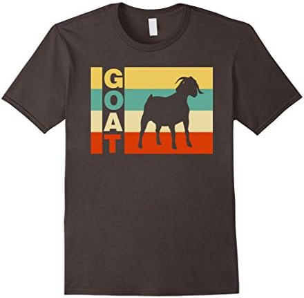 Mens Goat Shirt-Vintage Goat Medium Asphalt