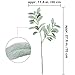 Supla 3 Pcs Fake Silk Lamb's Ear Leaf Spray Faux Artificial Greenery Flocked Lambs Ear Leaf in Silver Green 30