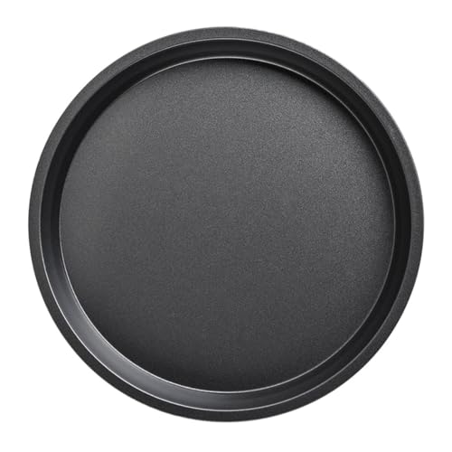 Wakauto Thickened Carbon Steel Round Cake Pan Non Stick Baking Supply for Pizza and Cakes Wear Resistant Pan with Slip Edges Bakeware for Home and Restaurant Use