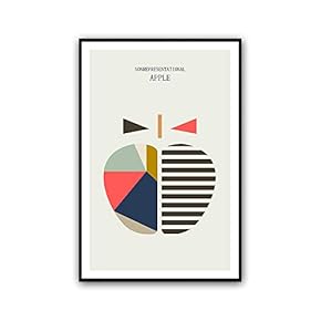 Framed Canvas Wall Art Abstract Color Block Canvas Prints Home Artwork Decoration for Living Room,Bedroom - 16x24 inches