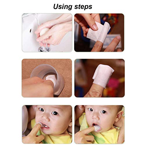 Serlife Baby Teeth Soft Gauze Infant Finger Clean Oral Toothbrush