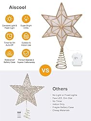 Christmas Decorations, Christmas Tree Topper Star