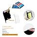 MF accessible trends Leather Pocket Notepad Steel Case Holder with Pen and Refillable Paper for To Do Lists and Note Jotting (The Diamond)