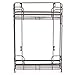 EZOWare 2 Tier Countertop Rack, Kitchen Bathroom Organizer Storage Wire Shelves Basket -Black
