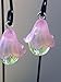 Fairy Garden Pink Miniature Hanging Lanterns. Pink Fairy Lights. Set of 2. Dollhouse, Terrarium Décor.