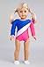 Olympic Gymnast - Clothes for 18 inch Doll - 3 Piece Outfit - Gymnastic Leotard, Warmup Pants and White Shoes - (Dolls Not Included)
