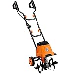 VonHaus 12.5 Inch 7 Amp Electric Garden Tiller & Cultivator