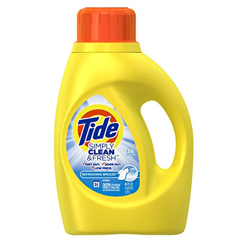 Tide Simply Clean & Fresh Refreshing Breeze Liquid Laundry Detergent, 60 Fl Oz