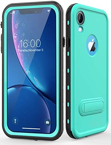 Diverbox for iPhone Xr Case Waterproof,Shockproof Dustproof IP68 Full-Body Sturdy with Kickstand Case Built-in Screen Protector,Underwater Full Sealed Cover Protective for iPhone Xr (Teal) Diverbox for iPhone Xr Case Waterproof,Shockproof Dustproof IP68 Full-Body Sturdy with Kickstand Case Built-in Screen Protector,Underwater Full Sealed Cover Protective for iPhone Xr (Teal)