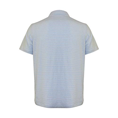 Vineyard Vines Men's Edgartown Short Sleeve Polo Shirt (Coastline Stripe, X-Large)